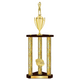 Personalized 3 Column Basketball  Trophy / Award 32" – 36" Custom Figurines & Plate