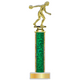 Personalized Bowling  Column Trophy / Award 9 3/4"– 12 3/4" Custom Figurine & Plate