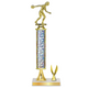 Personalized Bowling Column Trophy / Award 13"– 16" Custom Figurine & Plate