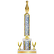 Personalized Bowling Column Trophy / Award 15"– 18" Custom Figurines & Plate