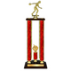 Personalized 4 Column Bowling Trophy / Award 34" – 38" Custom Figurines & Plate