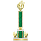 Personalized Cheerleading Column Trophy / Award 15"– 18" Custom Figurines & Plate