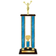 Personalized 4 Cheerleading Column Trophy / Award 34" – 38" Custom Figurines & Plate