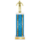 Personalized Swimming Column Trophy / Award 11"–14" Custom Figurine & Plate