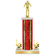 Personalized Swimming Column Trophy / Award 12"– 15" Custom Figurine & Plate