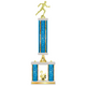 Personalized 3 Column Track Trophy / Award 23" – 26" Custom Figurines & Plate