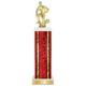 Personalized Football Column Trophy / Award 11"–14" Custom Figurine & Plate