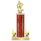 Personalized Football Column Trophy / Award 12"– 15" Custom Figurine & Plate