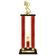 Personalized 4 Column Football Trophy / Award 34" – 38" Custom Figurines & Plate