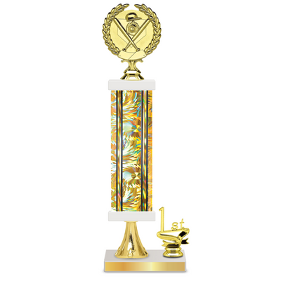 Personalised Softball Column Trophy / Award 15"– 18" Custom Figurines & Plate