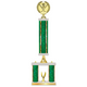 Personalized 3 Column Softball Trophy / Award 23" – 26" Custom Figurines & Plate