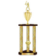 Personalized 3 Column Softball Trophy / Award 32" – 36" Custom Figurines & Plate