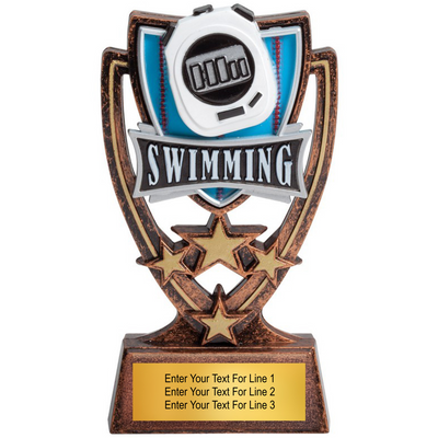 Swimming Trophy – 6″ Plastic Award for Clubs, Schools & Participation