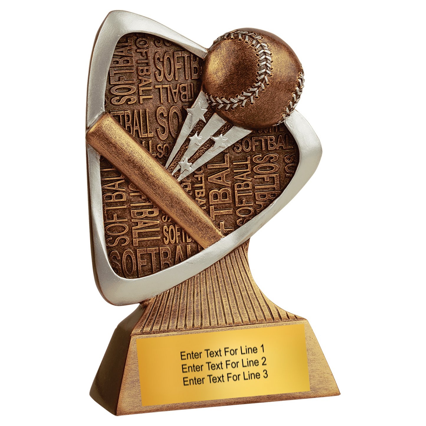 Softball Trophy – 5.5″ Triad Resin Softball Award for Players & Teams