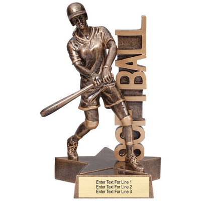 Softball Trophy – Action Pose Softball Award Female (2 Sizes)