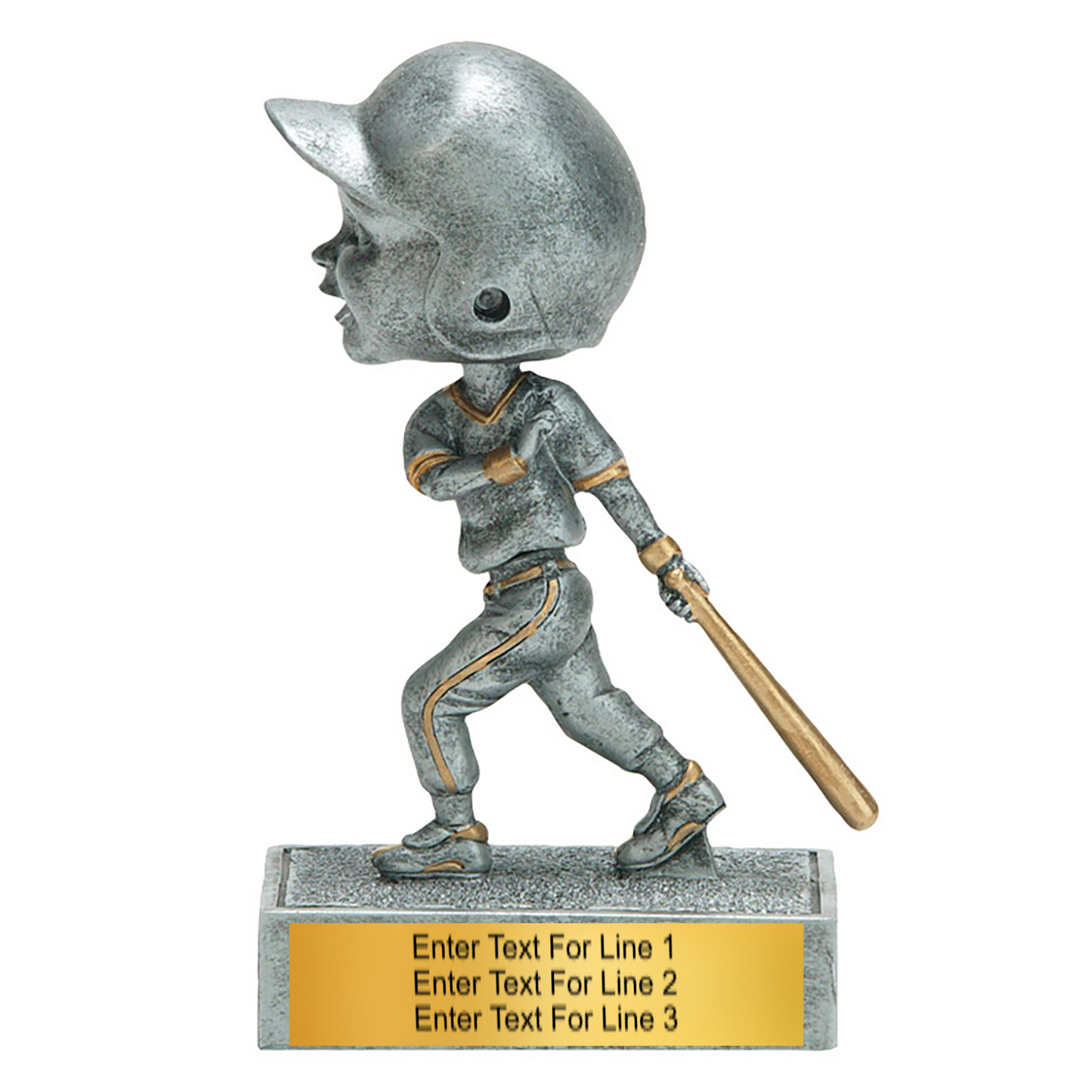 Baseball Trophy - 5.5" Baseball Bobble Head Trophy - Male