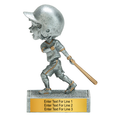 Baseball Trophy - 5.5" Baseball Bobble Head Trophy - Female