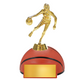 7.5" Basketball Trophy with Sports Ball Base – Personalized Award