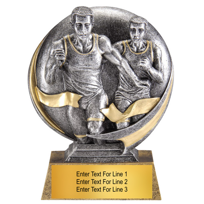 5" Resin Track Award for Individual Recognition - Male