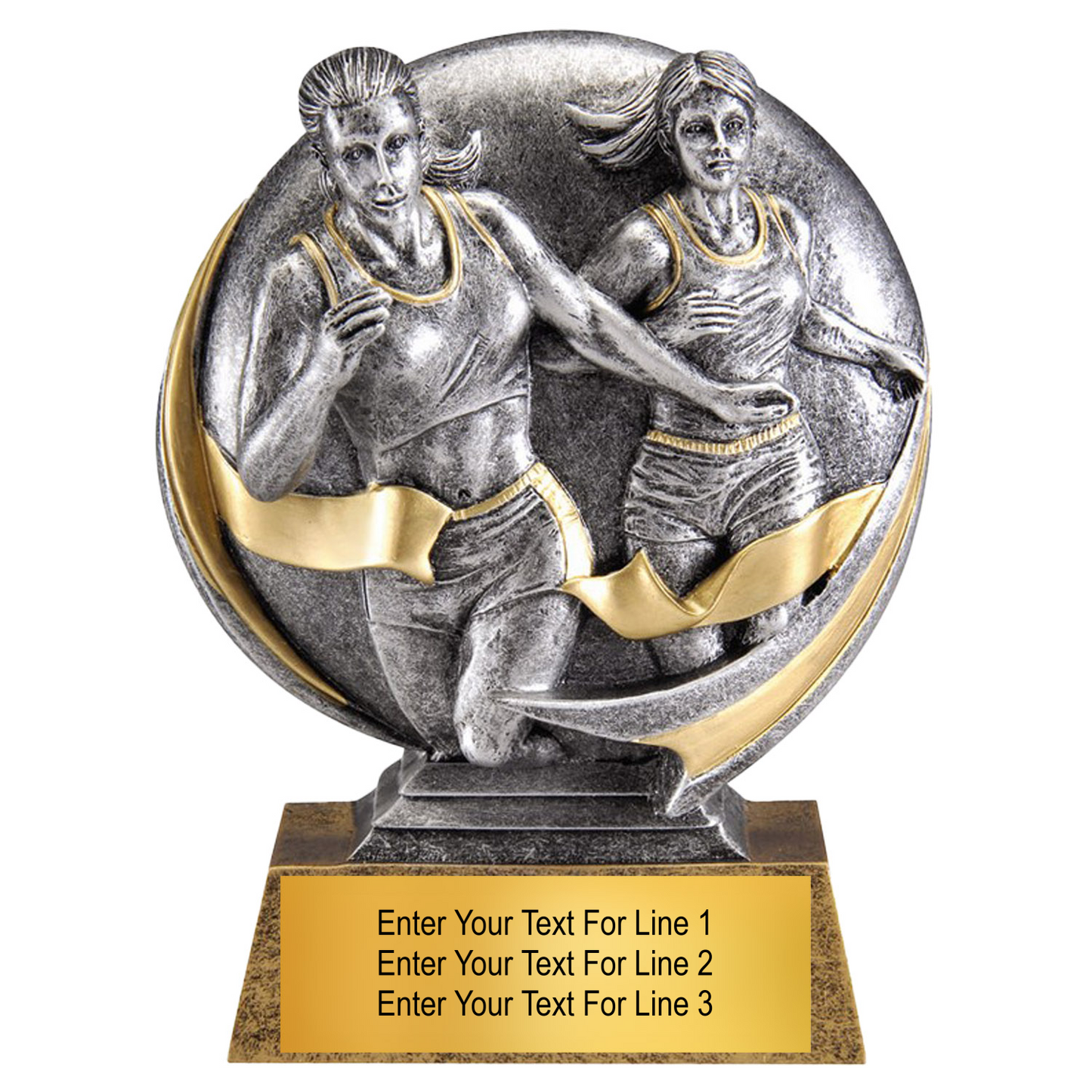 5" Resin Track Award for Individual Recognition - Female