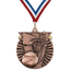 2" Victory Basketball Medal – Gold, Silver & Bronze with Custom Ribbons in 30 Colors