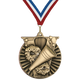 2" Victory Cheerleading Medal – Gold, Silver & Bronze with Custom Ribbons in 30 Colors