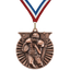 2" Victory Football Medal – Gold, Silver & Bronze with Custom Ribbons in 30 Colors