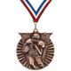 2" Victory Football Medal – Gold, Silver & Bronze with Custom Ribbons in 30 Colors