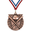 2" Victory Baseball Medal – Gold, Silver & Bronze with Custom Ribbons in 30 Colors