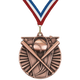 2" Victory Baseball Medal – Gold, Silver & Bronze with Custom Ribbons in 30 Colors