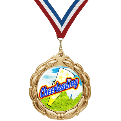2 3/4" Value Series Cheerleading Medal Mylar Medal