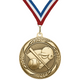 2.25" Laurel Wreath Baseball Medal – Gold, Silver & Bronze with 30 Ribbon Options