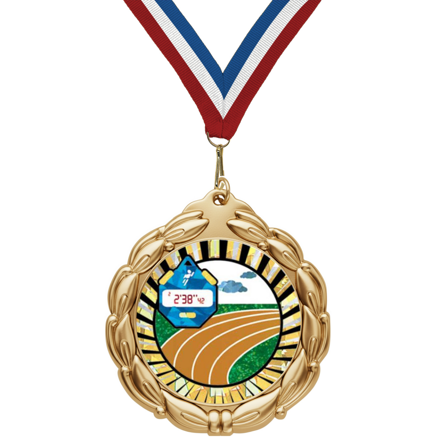 2 3/4" Value Series Track & Field Mylar Medal