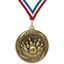 2.25" Laurel Wreath Bowling Medal – Gold, Silver & Bronze with 30 Ribbon Options