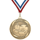 2.25" Laurel Wreath Swimming Medal – Gold, Silver & Bronze with 30 Ribbon Options