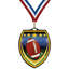 3 1/4" VSM Football Medal – Gold, Silver & Bronze with 30 Ribbon Options