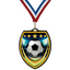 3 1/4" VSM Soccer Medal – Gold, Silver & Bronze with 30 Ribbon Options