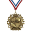 2.25" 10 Star Football Medal – Gold, Silver & Bronze with 30 Ribbon Options
