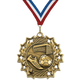 2.25" 10 Star Soccer Medal – Gold, Silver & Bronze with 30 Ribbon Options