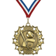 2.25" 10 Star Softball Medal – Gold, Silver & Bronze with 30 Ribbon Options