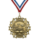 2.25" 10 Star Swimming Medal – Gold, Silver & Bronze with 30 Ribbon Options