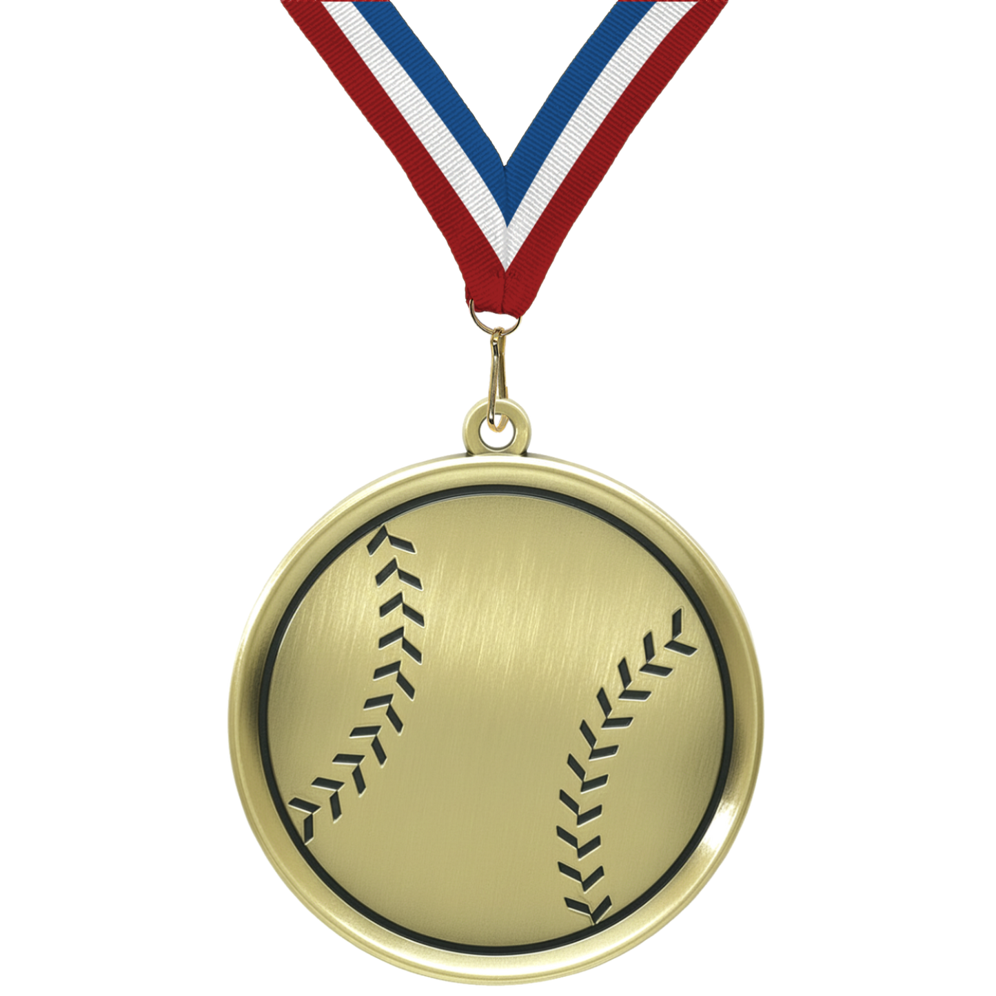 2.25" Baseball Mega Medal – Gold, Silver & Bronze with 30 Ribbon Options