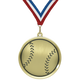 2.25" Baseball Mega Medal – Gold, Silver & Bronze with 30 Ribbon Options