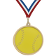 2.25" Softball Mega Medal – Gold, Silver & Bronze with 30 Ribbon Options