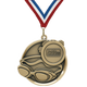 2.25" Swimming Mega Medal – Gold, Silver & Bronze with 30 Ribbon Options