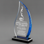It Is An Honor To Present This Appreciation Award - Blue Flame Acrylic Award 9
