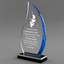 Achievement Award - Blue Flame Acrylic Award 9"