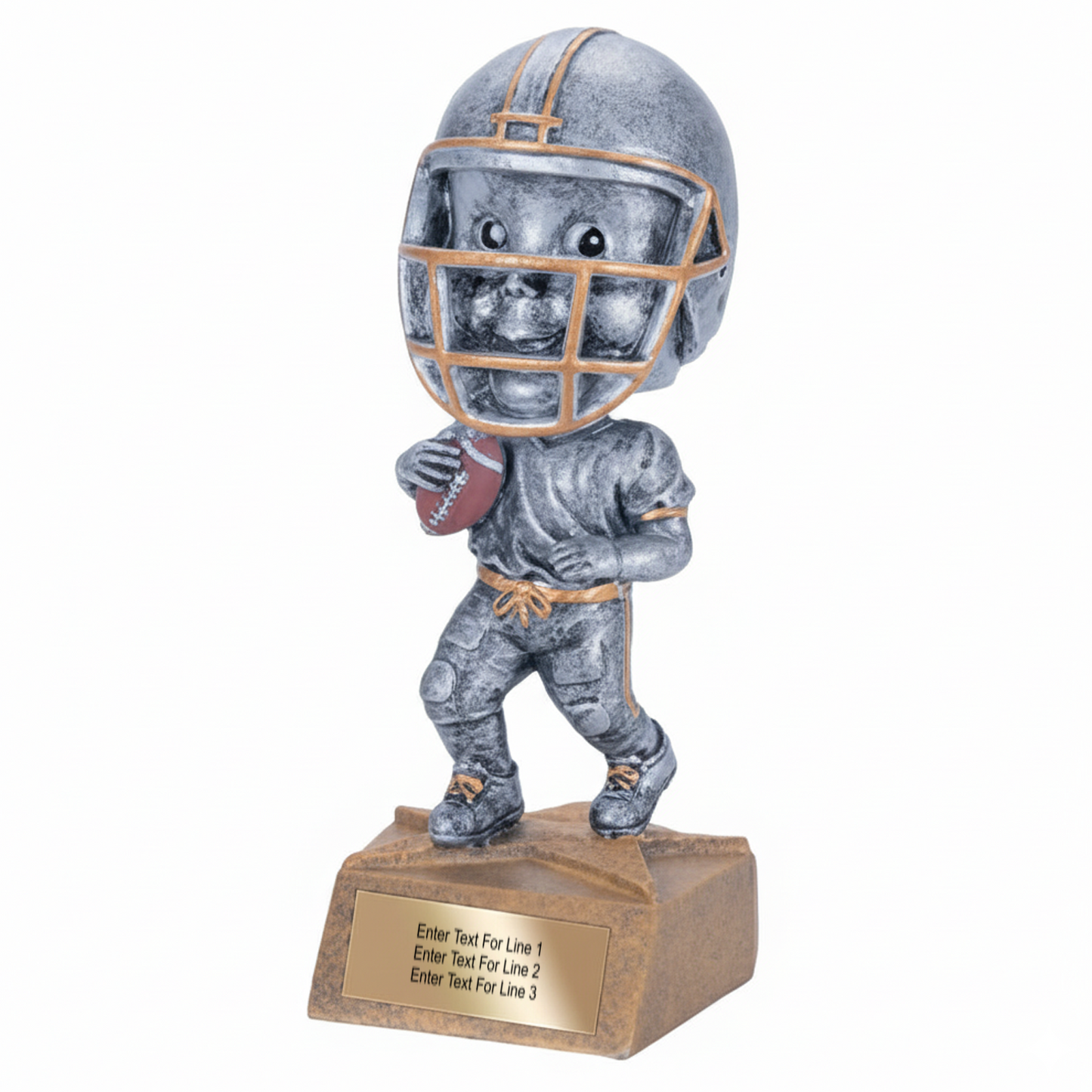 Football Trophy - 5.75" Football Bobble Head Trophy - Male