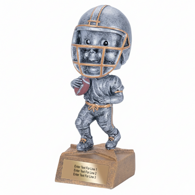 Football Trophy - 5.75" Football Bobble Head Trophy - Male