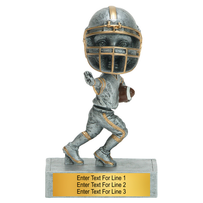 Football Trophy - 5.5" Football Bobble Head Trophy - Male